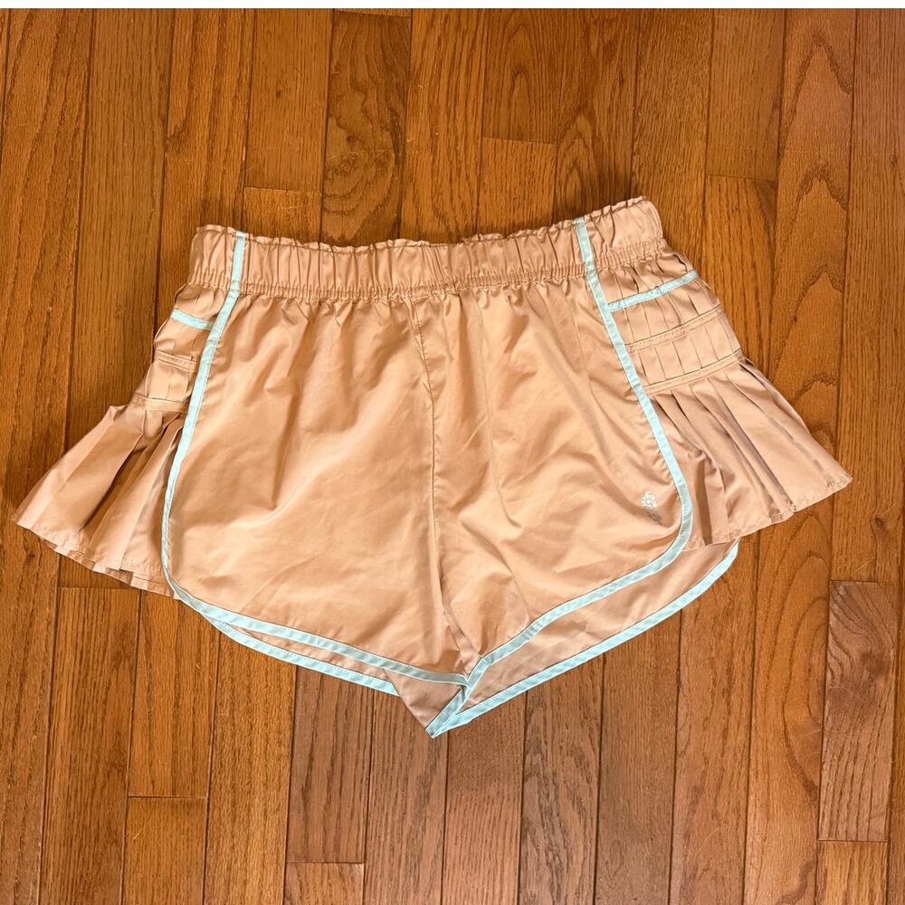 Free People Movement Easy Tiger Shorts XS Tan/Blue
